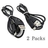 EEkiimy 2 Packs Replacement USB Charger Cable + USB Data Cable Cord for Sony Alpha a6000 ILCE-6000 L 6000B Camera Sony A6000 USB Cord Sony Alpha A6000 USB Cord