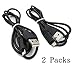 EEkiimy 2 Packs Replacement USB Charger Cable + USB Data Cable Cord For Sony Alpha a6000 ILCE-6000 L 6000B Camera Sony A6000 USB Cord Sony Alpha A6000 USB Cord