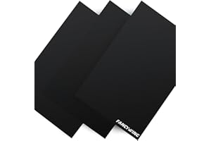 FANCYWING G10 Fiberglass Sheet, 200X300X5.0MM Glass Fiber Composite Laminate Board, Epoxy Resin Panel for DIY Models, RC, 3D Printing, Electrical Insulation 5.0mm Thickness Black