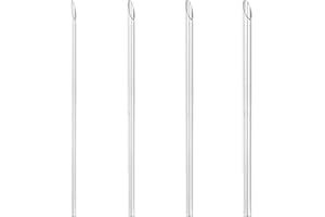 6ixGosh Piercing Needles Receiving Tubes for Piercing Needles Stainless Steel Body Jewelry Piercing Receiver Needles for Nose Septum Ear Belly Cartilage Daith Piercing Suppliers (3mm 4mm 5mm 6mm)