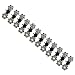 12pcs Crystal Rhinestone Assorted Bangs Mini Hair Claw Clip Hair Pin Flower Accessories for Girl Women Baby (White)