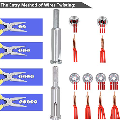 image for Yakamoz 3-Way 5-Way Wire Stripping Twisting Tool Wire Stripper and Twi