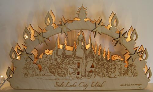 Salt Lake Assembly Hall Lighted Candle Arch Schwibbögen
