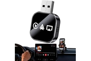 Mini Carplay Screen Mirroring Adapter for iPhone, 2026 Upgrade 3 in 1 Wireless Carplay Mirror Link Adapter, Mirror Phone to C