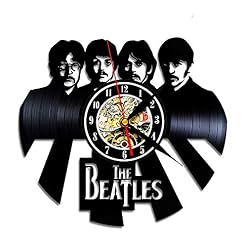 Unique The Beatles Music Rock Band Vinyle Horloge murale CD Art Poster Creative Idée cadeau pour DJ, pièce musicienne… - Les Beatles, Paul McCartney, John Lennon, RIngo Starr, George Harrison