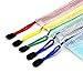 KATEVO Zipper File Bags, Pack of 5, 5 Colors Zippered Water-Resistant PVC Bag Storage Pouch for Women, Men Organizer Document, Business Receipts, Cosmetics, Travel Accessories (A3 17.1''x12'')