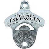 1 X Home Brewed Stationary Wall Mounted Bottle Opener