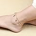 Star Jewelry Heart Ankle Bracelet For Women Gold Adjustable Beach Chain Anklet Foot Jewelry
