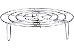 Steam Rack, Heavy Duty Steaming Rack Stand, Stainless Steel Round Steamer Cooling Rack Trivet, Pot Steamer Insert Food Stand,