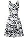 FENSACE Womens Summer Casual Flared Floral Midi Dress 180167 Medium