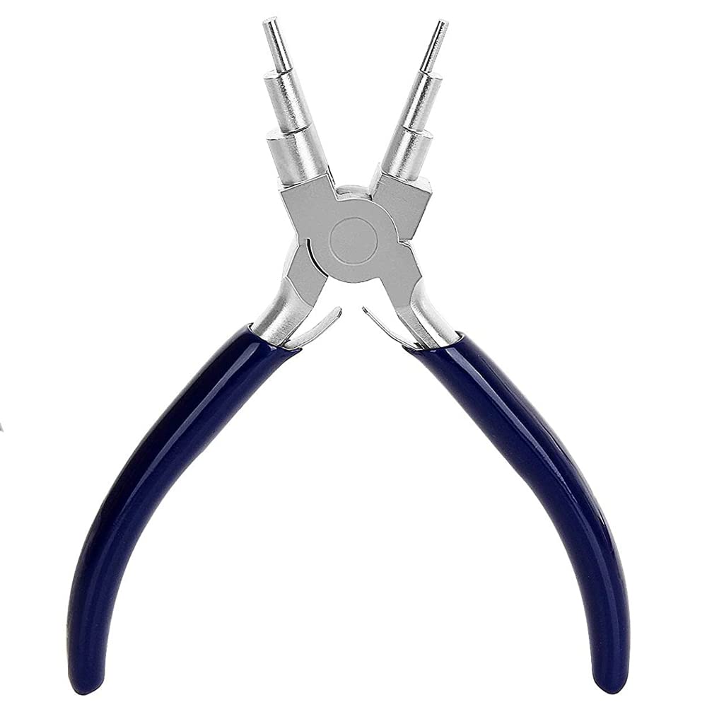 MMOBIEL Jewelry Making Wire Bending Pliers 2-9mm 6 Size Loops Jump Rings Stainless Steel