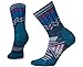 Smartwool Women's PhD Outdoor Light Pattern Mid Crew Socks (Glacial Blue) Medium