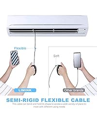 Endoscopio inalámbrico LIMINK WiFi Borescope con batería de 2200 mAh y IP67 impermeable, cámara de inspección HD 1080P para Android y iOS Smartphone, iPhone, Samsung, Tablet   49,2FT