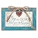 Cottage Garden Lord Bless and Keep You Petite Locket Distressed Teal Music Box Plays How Great Thou Art