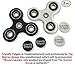 Fidget Spinners Prime (Two Pack) Stress Reducing EDC Tri Spinning Hand Fidget Toys for Kids and Adults with Anxiety 3 - 5 Minute Spin Times Non 3D Printed (Black / White)