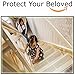 Non Slip Clear Stair Treads for Safety. 20-Pack Pre-Cut Adhesive Sheets, Prevents Slipping. 4