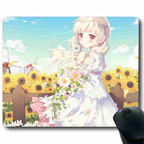comfortable Suitable for long time work Mouse Pad Anime 8.66 X 7 Inch Cat With Suitable for ms MP041742