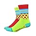 DeFeet Aireator Mash Up Socks, Neon Yellow, Large