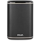 RIVA Upgraded Arena Wi-Fi Bluetooth Hi-Fi Speaker, 6 Drivers, 50W, Multiroom Music System, Supports Airplay 2, Chromecast, Spotify, Tidal and More Streaming (Black)