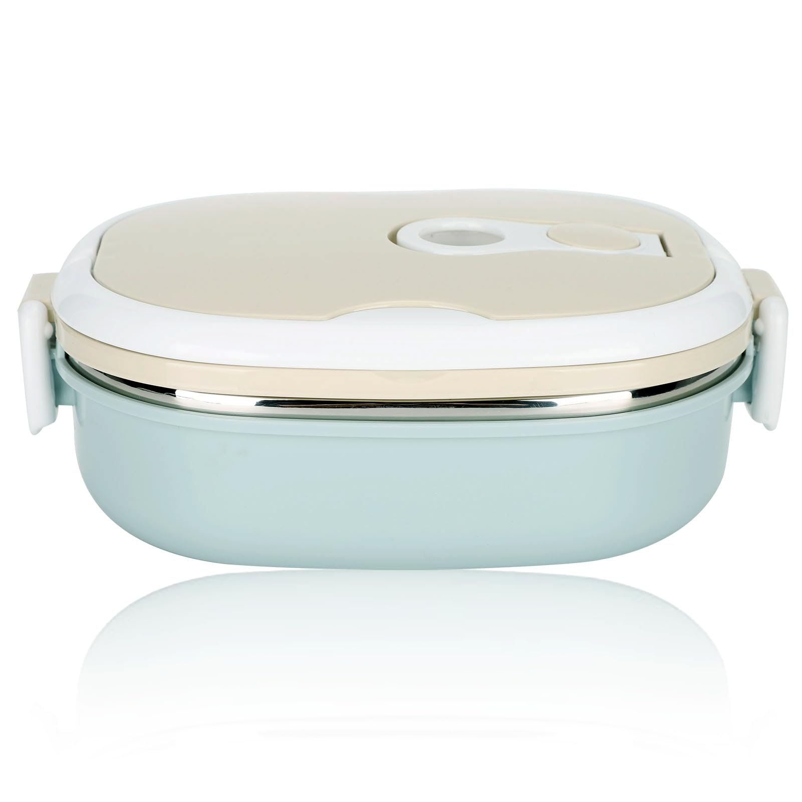 Thermal Lunch Box, Stainless Steel Insulation Food Container, Leak Proof Box for Kids, Adults, Students, Portable Box for Work, School, Office (Single Layer 900ml)