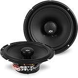 NVX 6 1/2 Inch True 80 Watt RMS 2-Way Coaxial Car Speakers [N-Series] With Silk Dome Tweeters, Set Of 2 [NSP65]