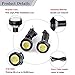 YITAMOTOR 18mm Eagle Eye Led Bulb White, High Power 12V 9W 6500K Eagle Eye Led Bulbs Car Motorcycle Lighting Kit Daytime Running DRL Fog Tail Front Grill Bumper Backup Clearance Marker Light, 10-Pack