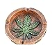 Poly Plus Marijuana Pot Leaf Weed Cigarette Ashtray for Outdoors and Indoors Use - Modern Christmas Holiday Home Decor Tabletop Ash tray for Smokers - Nice Gift for Men and Women