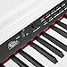 LAGRIMA White Digital Piano, 88 Key Electric Piano Keyboard for Beginner/Adults W/Music Stand+Power Adapter+3-Pedal Board+Instruction Book+Headphone Jack