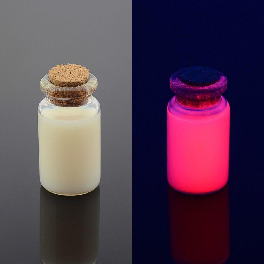 Invisible UV Black Light Ink for Inkjet Printers, Fluorescent Invisible UV Ink Visible only at Black Light - 10 ml Bottle (Light Magenta)