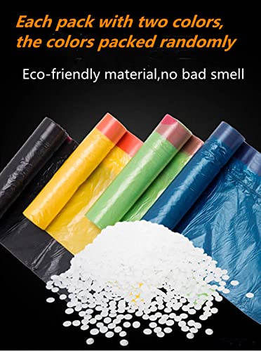 HULPPRE Eco Care Drawstring Garbage bag 5 Gallons,Pack of 5 * 15 Bags,Leak-Proof Trash Bags with Handle for Kitchen,Home,Office
