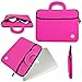 13 inch MacBook Air Sleeve, MacBook Pro Sleeve, KOZMICC 13 13.3 Inch Premium Neoprene MacBook Sleeve Case (Pink) w/Handle for Apple MacBook Air, MacBook Pro Retina, MacBook Pro 2016, MacBook