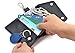 Aladin Leather Pocket Key Organizer Case with 6 Hooks & 1 Car Key Fob Holder