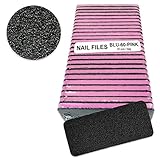 Professional Nails & Pedicure Foot Files (PINK Center) Grit 60/60 (25pcs/pack)