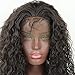Long Loose Curly Lace Front Wigs Dark Brown afro wig curly synthetic lace front wigs brown curly wig kinky lace front wigs 24inch (Dark Brown)