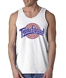 New Way 487 - Men's Tank-Top Tune Squad Space Jam Basketball Team Large White