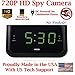 AES Spy Cameras ACRHD 720p Alarm Clock Radio HD Covert Hidden Nanny Camera Spy Gadget (Black)