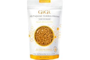 GiGi Hard Wax Beads, Golden Honee All Purpose Hair Removal Wax, no strip needed, 14 oz