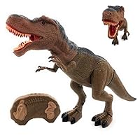 O.B Toys&Gift Dinosaur Walking Toy Remote Control Tyrannosaurus Rex RC T Rex Head Shakes, Lights & Sounds Christmas gift