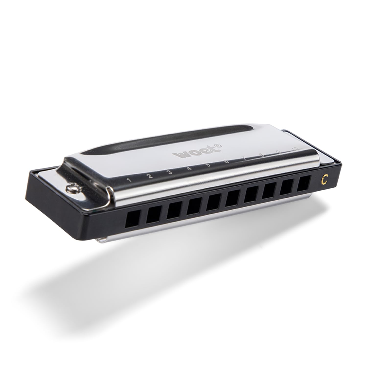 Woet® Harmonica in C for Kids, Musical Instrument with Storage Case and Cleaning Cloth, Beginner Educational Music Toy, Musical Development Gift for Children, Age 3 Years +