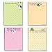 Stonehouse Collection Cute Humorous Notepads - USA Made - 4 Assorted Funny Note Pads - Small Gift, Office Gift (Cute) (Cute) (Cute)