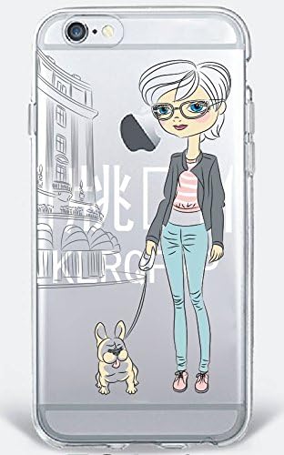 TPU iPhone 6 &amp; iPhone 6s cases, ESA-05 (Pet loving girl)