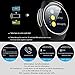 Bluetooth Smart Watch, 1.3 inches IPS Round Touch Screen Water Resistant Smartwatch Phone with SIM Card Slot,Sleep Monitor,Heart Rate Monitor and Pedometer for IOS and Android Device (Gold)
