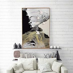 Framed Home Artwork Nordic Style Abstract Color for...