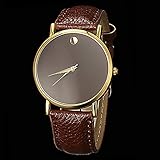Geneva Fashion Unisex Womens Mens Minimalist Leather Wrist Watch