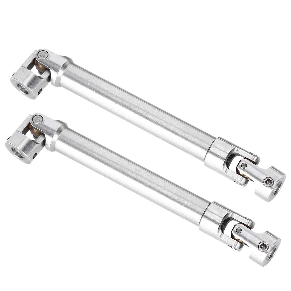 VGEBY 2pcs RC Car Drive Shaft, Stainless Steel RC Crawler Driveshaft Upgrades Replacement Parts for 1/10 RC Crawler