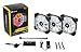 Corsair CO-9050067-WW HD Series, HD120 RGB LED, 120mm High Performance RGB LED PWM three fans with controller