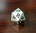 Single Metal d20 Die in Brushed Aluminum Finish by DnD Dice