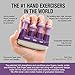 Prohands VIA Hand Exerciser, Finger Exerciser (Hand Grip Strengthener), Spring-Loaded, Finger-Piston System, Isolate and Exercise Each Finger, (6 lb Medium Tension, Purple-Via)