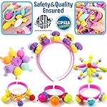FunzBo-Snap-Pop-Beads-for-Girls-Toys-Kids-Jewelry-Making-Kit-Pop-Bead-Art-and-Craft-Kits-DIY-Bracelets-Necklace-Hairband-and-Rings-Toy-for-Age-3-4-5-6-7-8-Year-Girl-Old