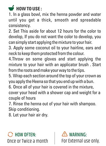 HENNAHUB Natural Henna Leaves Powder/Mehandi (500gm) for Hair and Hand (Rajasthani henna) 3 HENNAHUB Natural Henna Leaves Powder/Mehandi (500gm) for Hair and Hand (Rajasthani henna) - Image 3